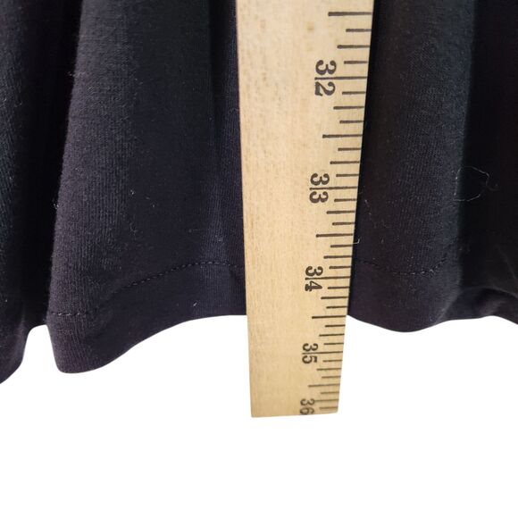 Universal Standard for J Crew Dress Womens Medium Black Short Sleeve Stretch - Picture 7 of 10